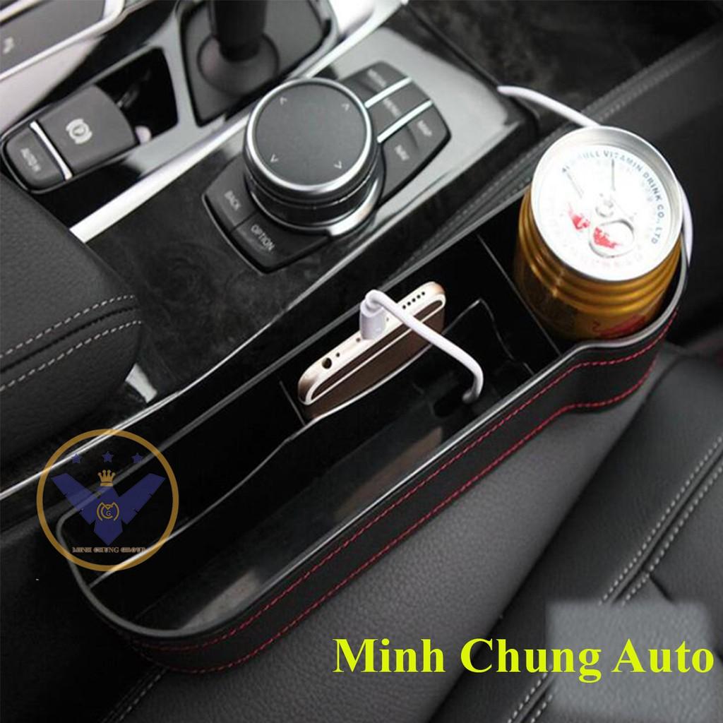 Khay đựng đồ cho ghế xe hơi bọc da đa năng