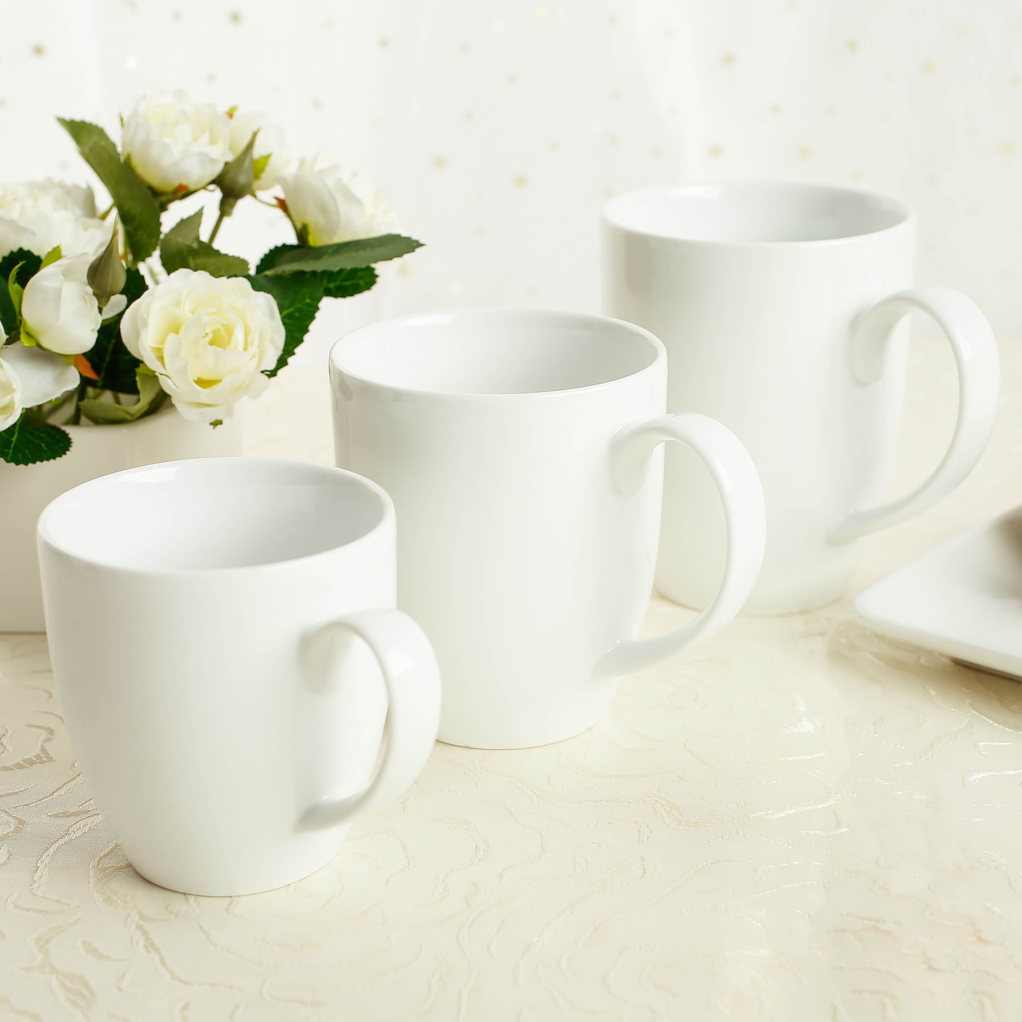 Combo 3 sản phẩm Ca LPB - Ca Long Phương Bầu sứ trắng cao cấp