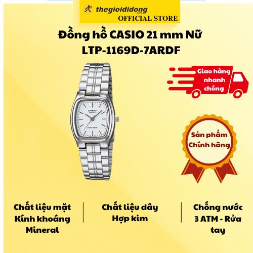 Đồng hồ CASIO 21 mm Nữ LTP-1169D-7ARDF - Hàng Chính Hãng