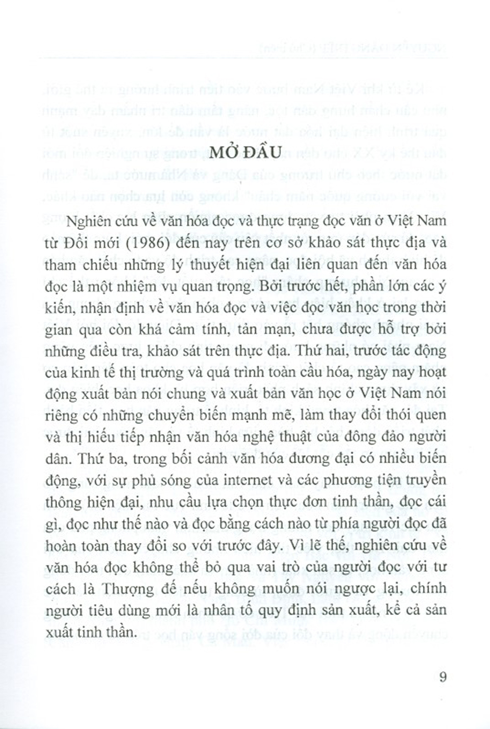 Văn Hóa Đọc Ở Việt Nam Hiện Nay (Từ Thực Tiễn Tiếp Nhận Văn Học)