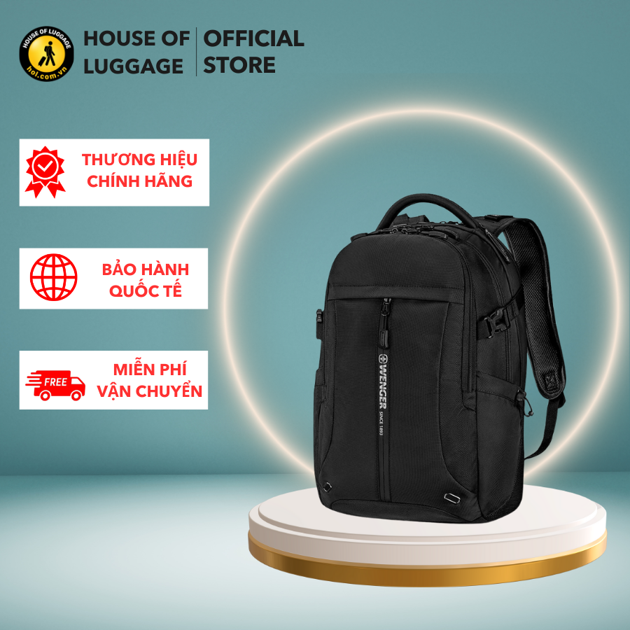 Balo Laptop 15.6 Runner Pro Wenger - Thụy Sĩ Ngăn Chứa Bảo Vệ Laptop 15.6 Nội Thất Tổ Chức Phong Phú, Tinh Tế, Tiện Dụng