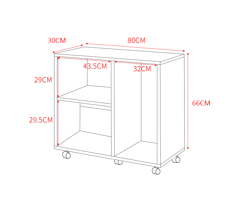 Kệ để đồ đa năng có bánh xe 360 dễ dàng di chuyển thương hiệu IGA - GA23