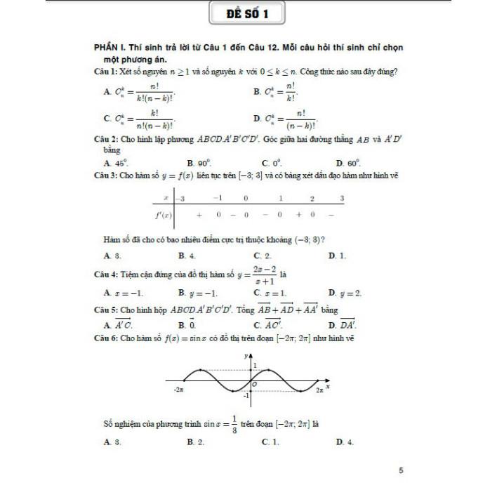 Bộ đề ôn tập thi tốt nghiệp THPT môn toán (thích hợp dùng cho các kì thi đánh giá năng lực) - HA