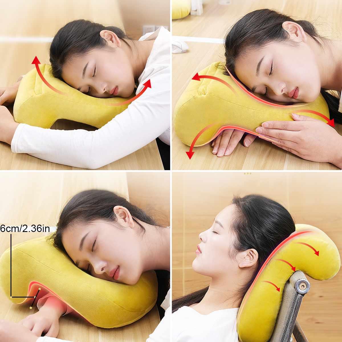 Memory Foam Nap Pillow For Travel Headrest Neck Support Cushions Office Rest Lunch Break Pillow Orthopedic Student Desk Sleeping
