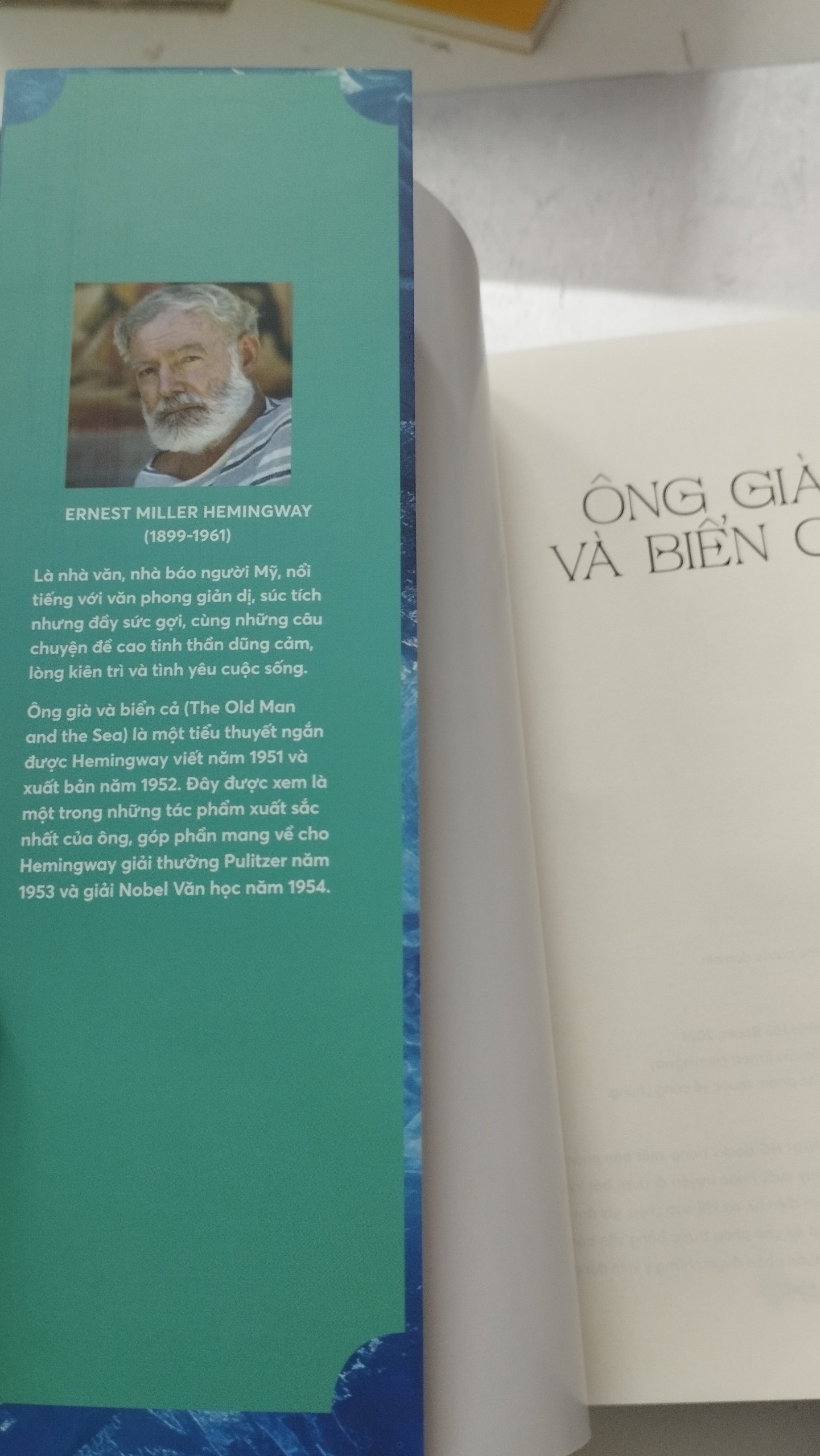 (Sách song ngữ Việt – Anh) ÔNG GIÀ VÀ BIỂN CẢ – Ernest Hemingway – Nguyễn Thúy Loan dịch – Hà Giang – NXB Văn học