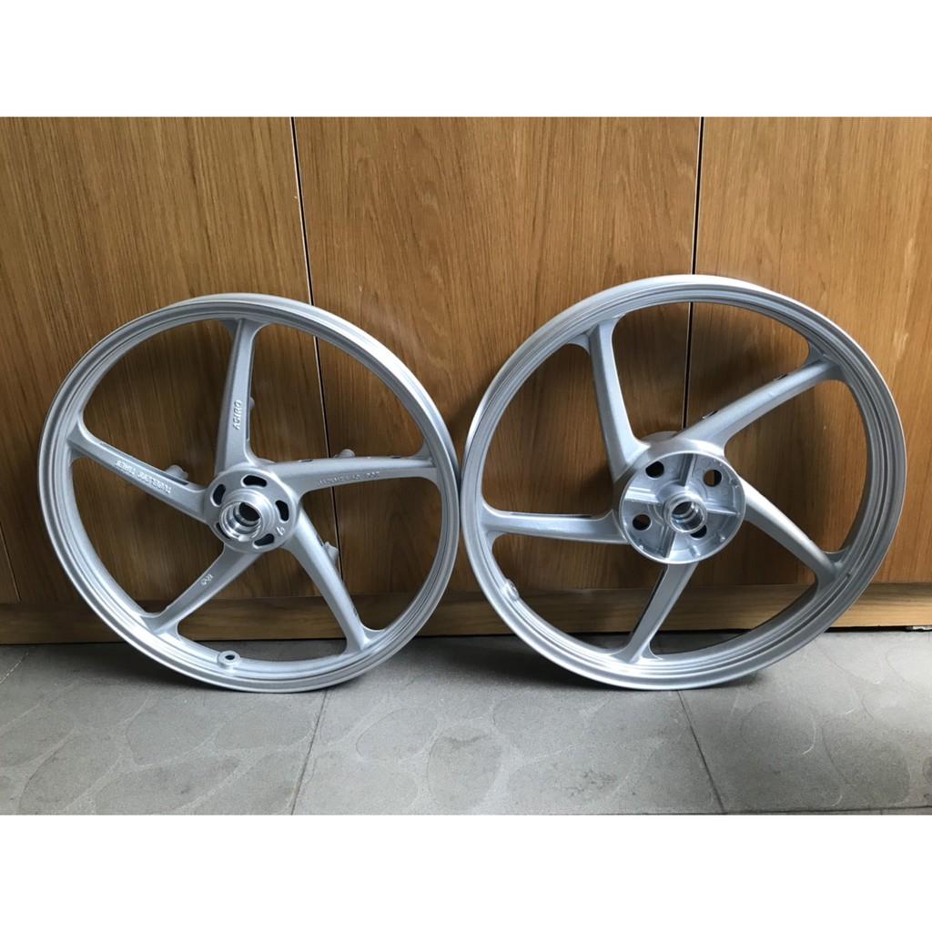 COMBO CẶP MÂM KIỂU 5 CÂY cho xe RAIDER, SATRIA KÈM CẶP ĐĨA BÔNG CNC