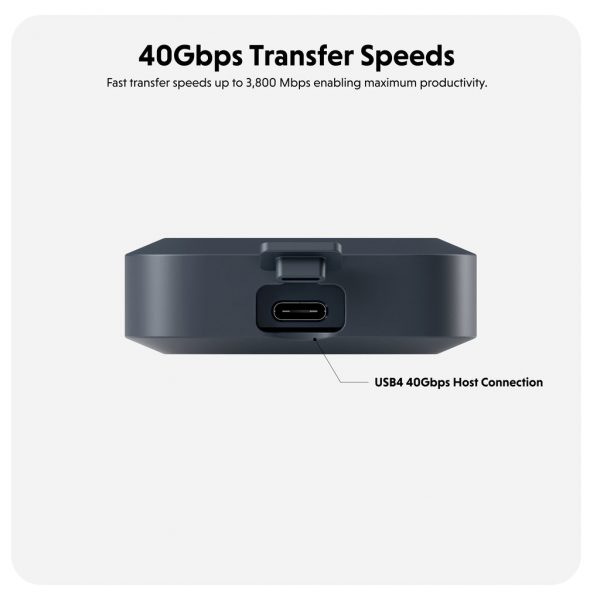 Box ổ chứng SSD Hyper Drive Next Usb4 NVME SSD Enclosure HD5001GL - Thiết kế bền bỉ, chống nước, chống bụi, hàng chính hãng