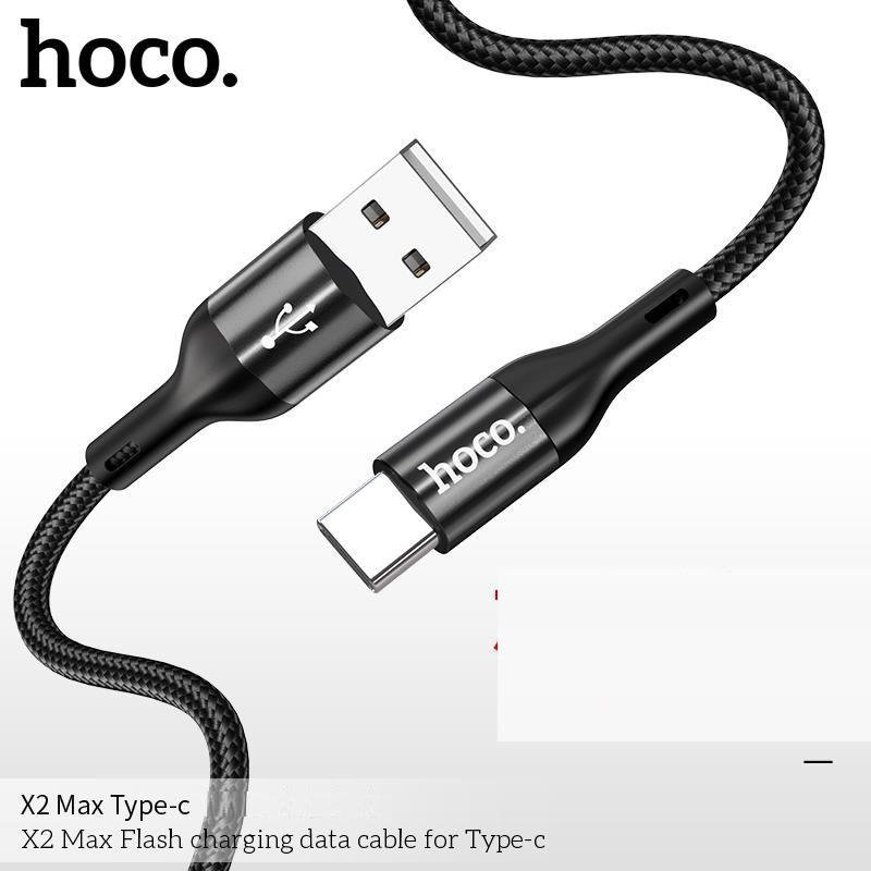 Cáp sạc nhanh và truyền data dành cho Hoco X2 Max Flash cổng Type-C Micro-USB QC3.0,max 3A,dài 1M/2M - Hàng chính hãng