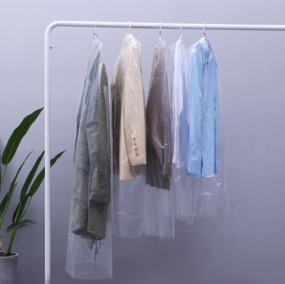 Set 10 Túi bọc treo Quần Áo chống bụi, chống nước bằng nhựa trong suốt tiện lợi cho tủ đồ GD697-Nylong