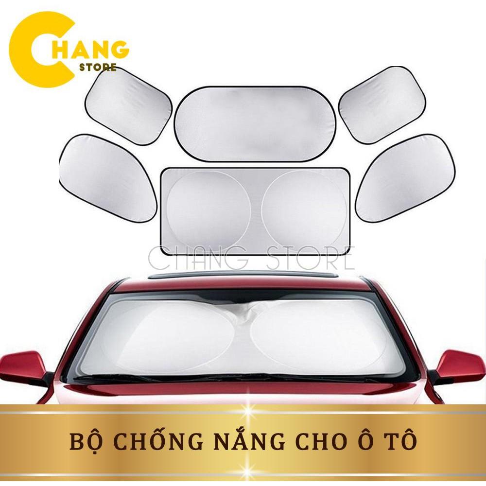 Bộ Chống Nắng Cho Ô Tô Tráng Bạc 6 Món Bền, Đẹp, Chắc Chăn, Siêu Tiện Lợi