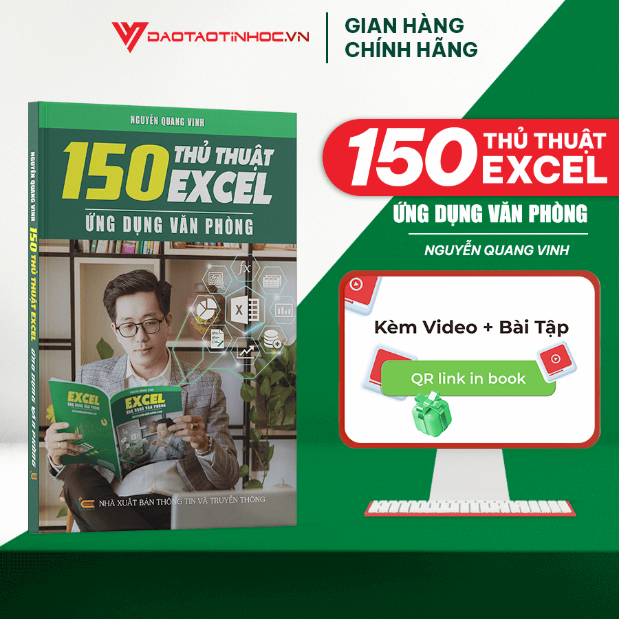 Combo Sách Excel Và 150 Thủ Thuật Ứng Dụng Văn Phòng Từ Cơ Bản Đến Nâng Cao