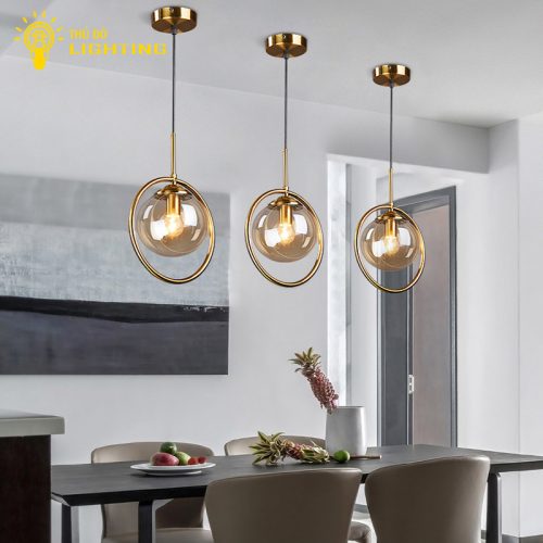 Đèn Thả Đơn Decor Gold 1719-250 Trang Trí Phòng Ngủ Phòng Khách Mang Phong Cách Hiện Đại