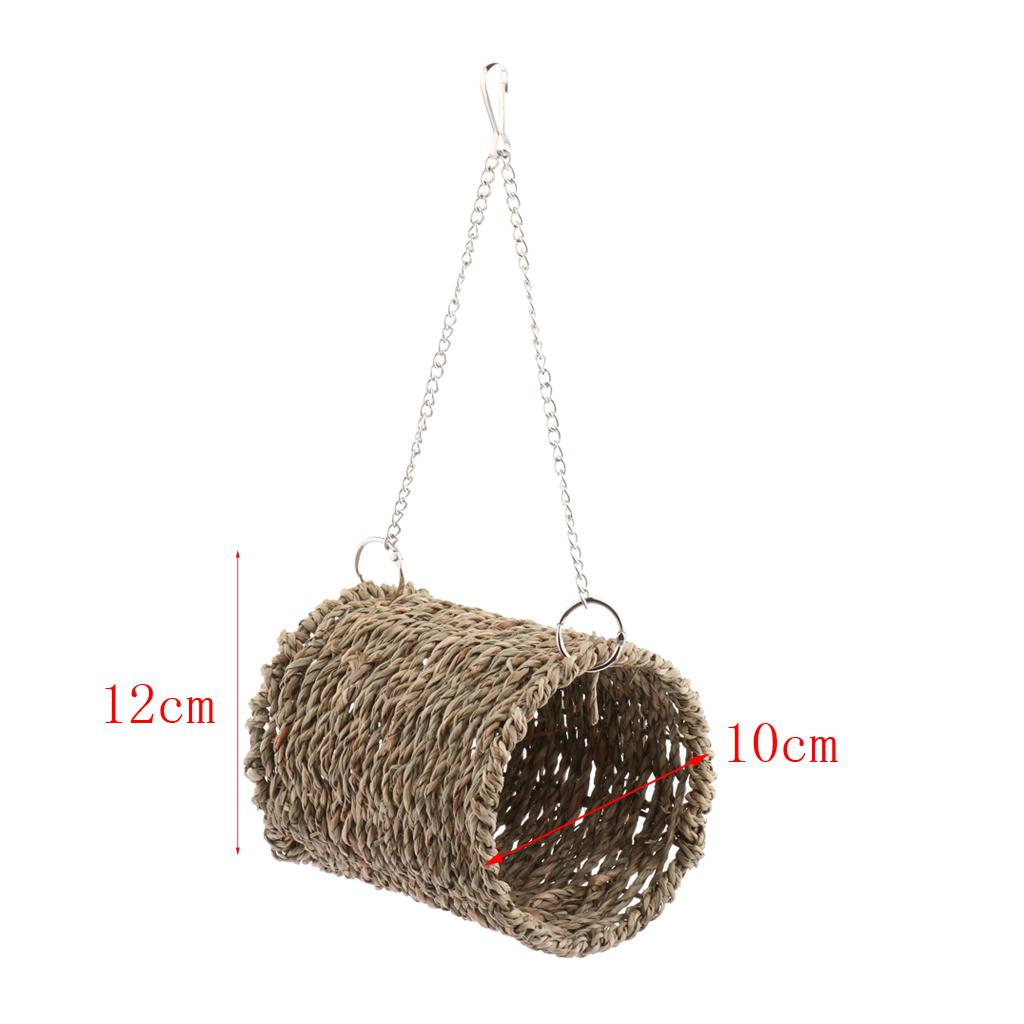 Small Pet Hammock Cave Hanging Snuggle Tunnel Hut for Hamster Squirrel