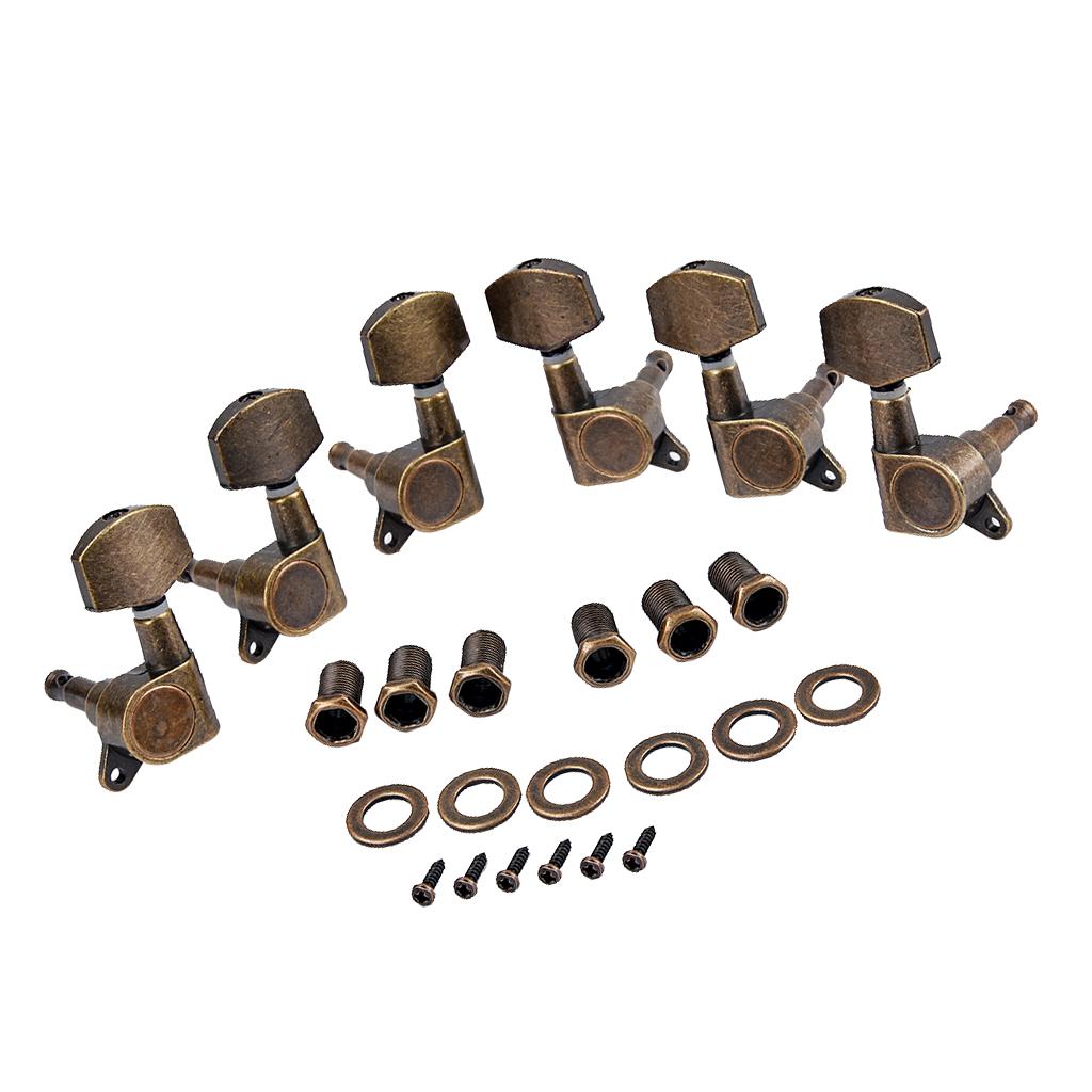 Sunnimix 3R 3L Dây Đàn Guitar Chỉnh Chốt Chỉnh Âm Máy Đầu Cho Đàn Guitar Điện