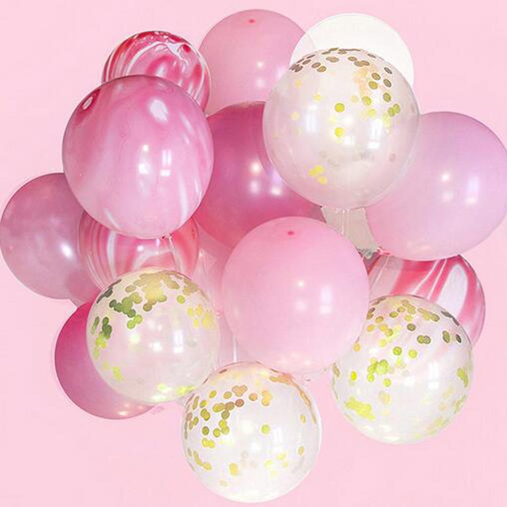 20 Bộ Set Agate Confetti Balloon Balloon Set Cho Tiệc Cưới 12 "