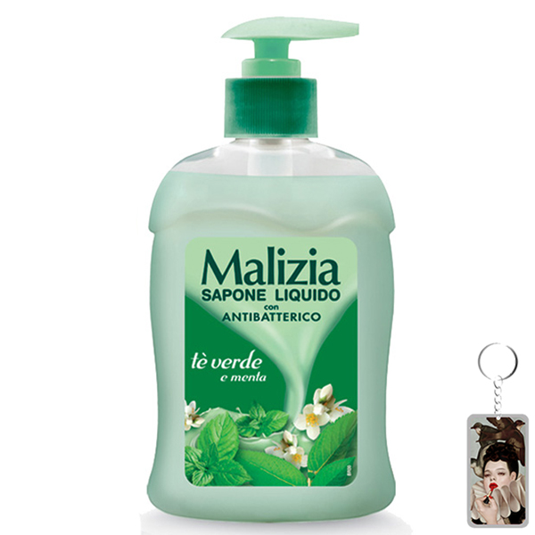 Nước rửa tay Malizia Liquid Soap 300ml + móc khóa