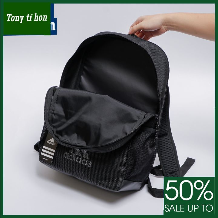 Tony tí hon - Balo ADD logo in mặt trước phối lưới có ngăn laptop riêng