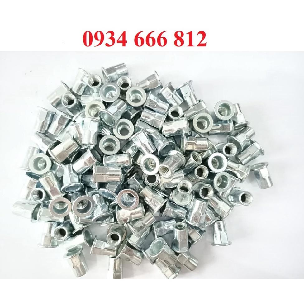 Combo 50c Ốc tán rút nửa lục M6, M8,10
