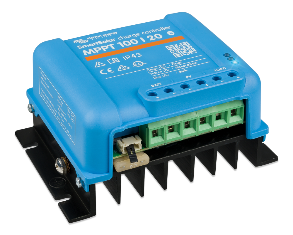 Bộ biến đổi điện năng từ tấm pin năng lượng mặt trời BlueSolar MPPT 100/20 Retail