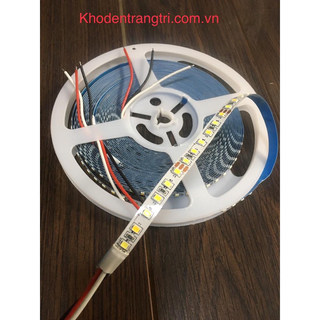 Dây dán 12V Led 2835, 3 Mầu, 10W/m, 5m,10m. Dùng cho thanh nhôm Led. Loại 120Led/m.
