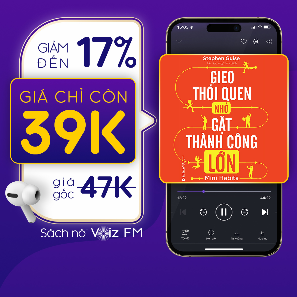 Hình ảnh [Gieo Thói Quen Nhỏ, Gặt Thành Công Lớn] Voiz FM - Voucher nghe Sách Nói 