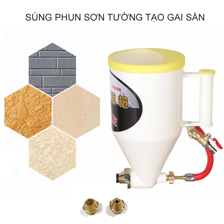 Phễu phun gai sần phun giả đá, sơn phủ tạo sần bằng nhựa ABS (SKL02)