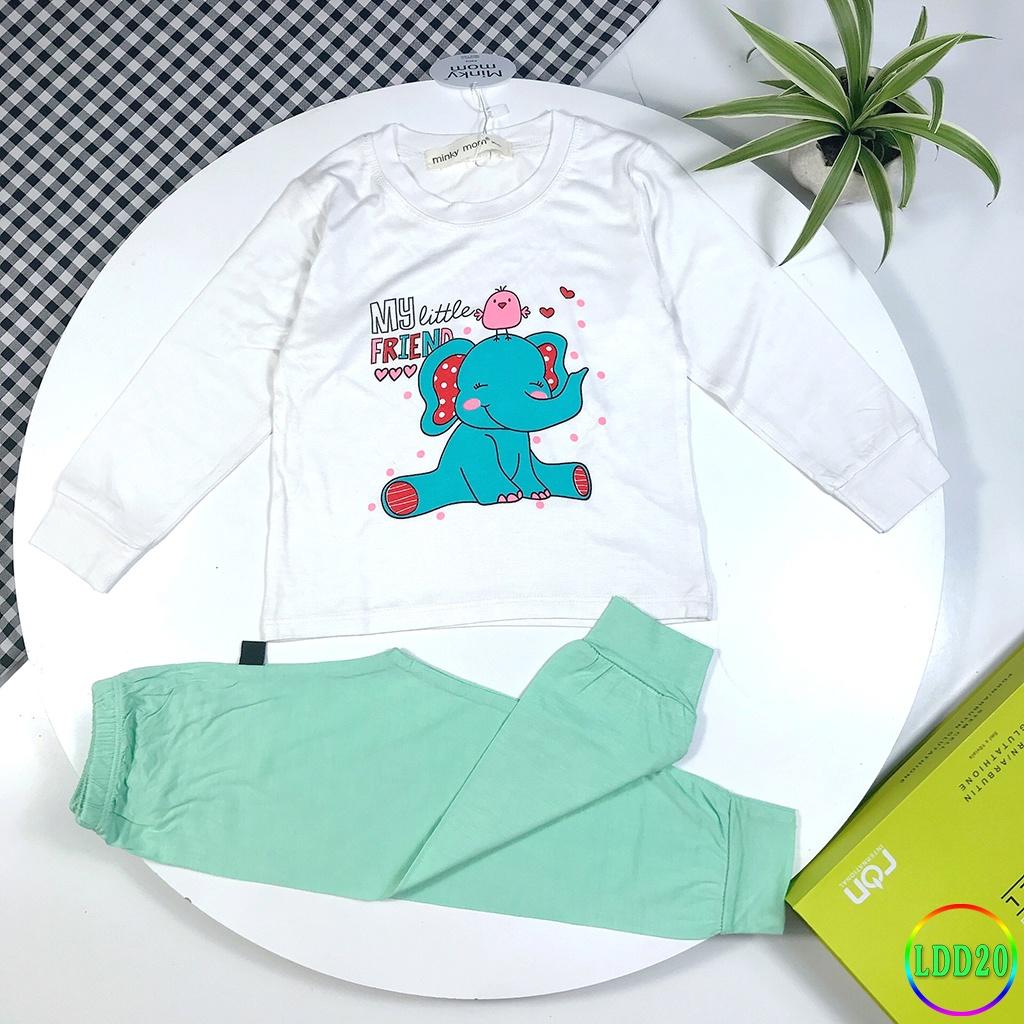Bộ Dài Tay Cho Bé LDD20 Đồ Bộ Thun Lạnh Cao Cấp Mềm Mịn Thoáng Mát Dễ Chịu, Thoải Mái Cho Bé
