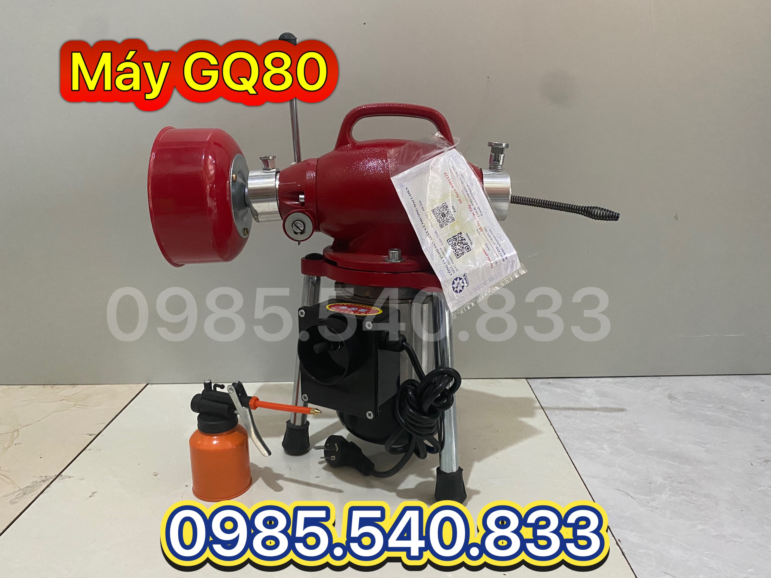 Máy thông tắc cống GQ80 công xuất 550W