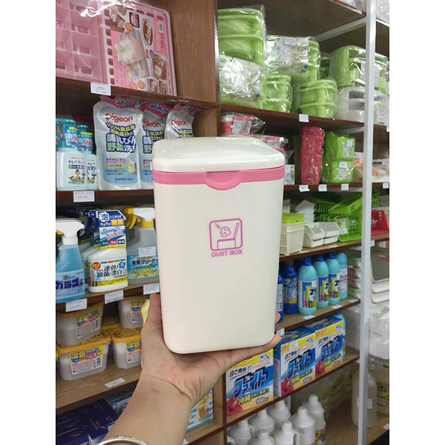 Combo Thùng Rác Mini Và Bàn Chải Ion Vệ Sinh Lưỡi - Nội Địa Nhật Bản