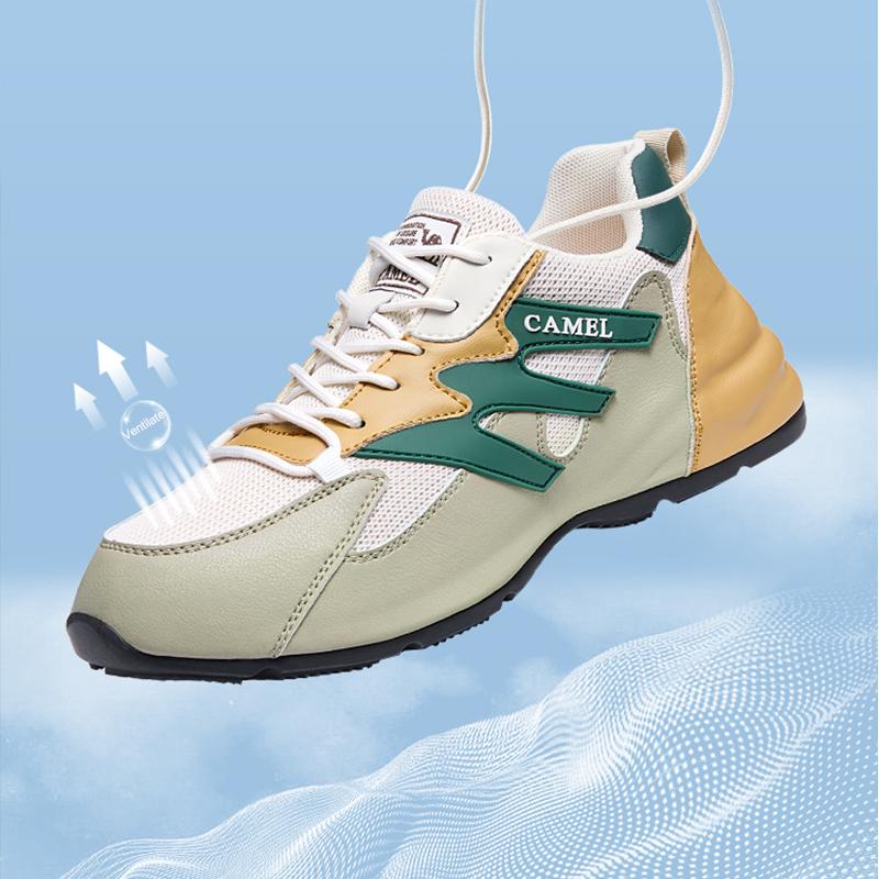 Giày thể thao nam Golden lạc đà 2023 Mùa xuân Giày thể thao ngoài trời mới. Color: Sand Green Shoe Size: 44