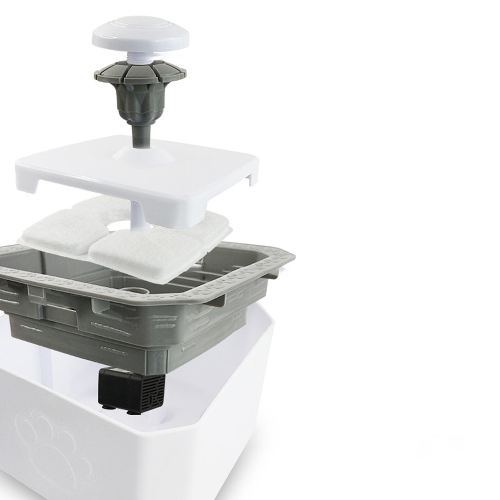 1.5L Cat Water Fountain Water Dispenser Puppy Kitten USB Indoor Pink