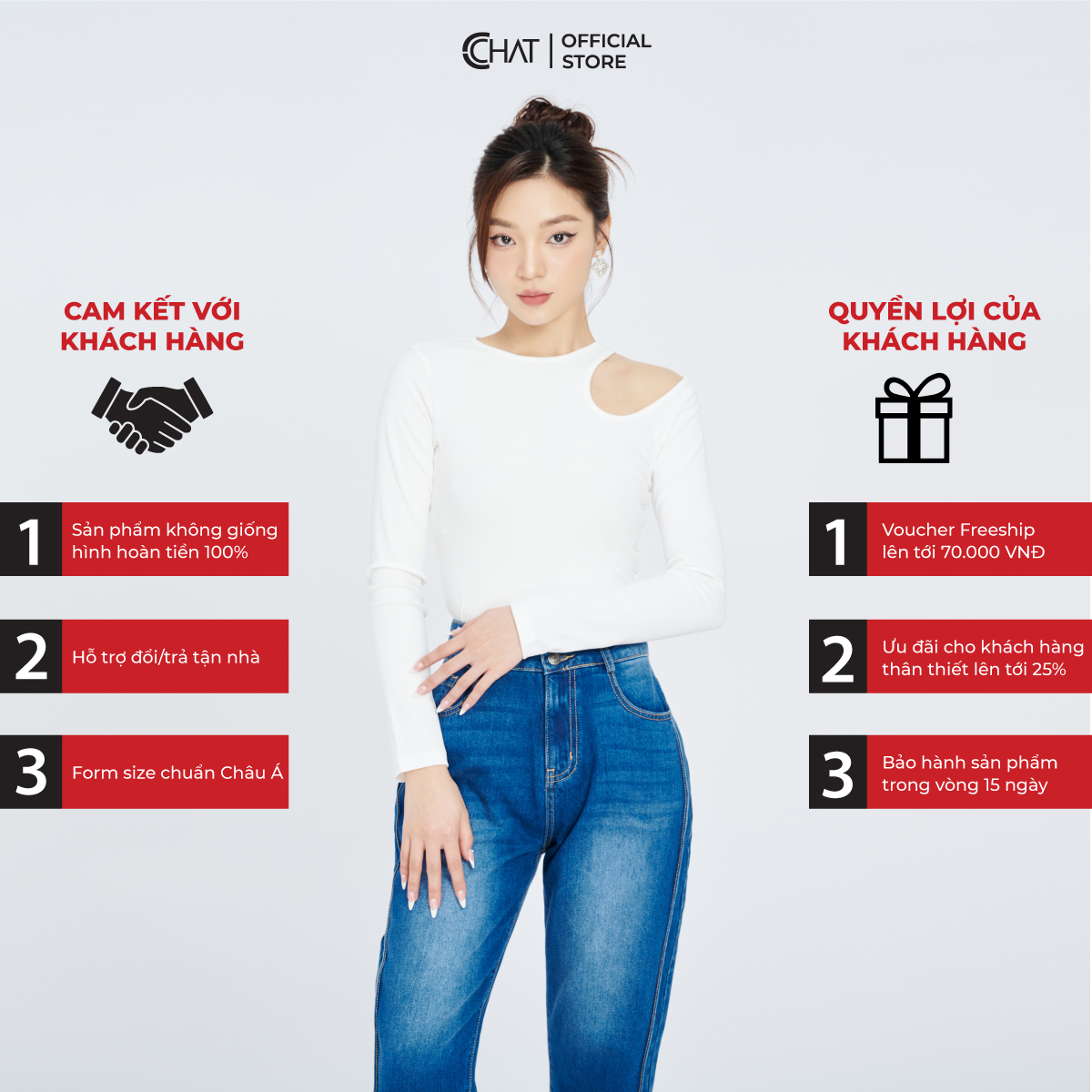 Quần Jeans Nữ  Dáng Baggy Cạp 2 Khuy Phong Cách Trẻ Trung Cá Tính 13GDJ2001BH