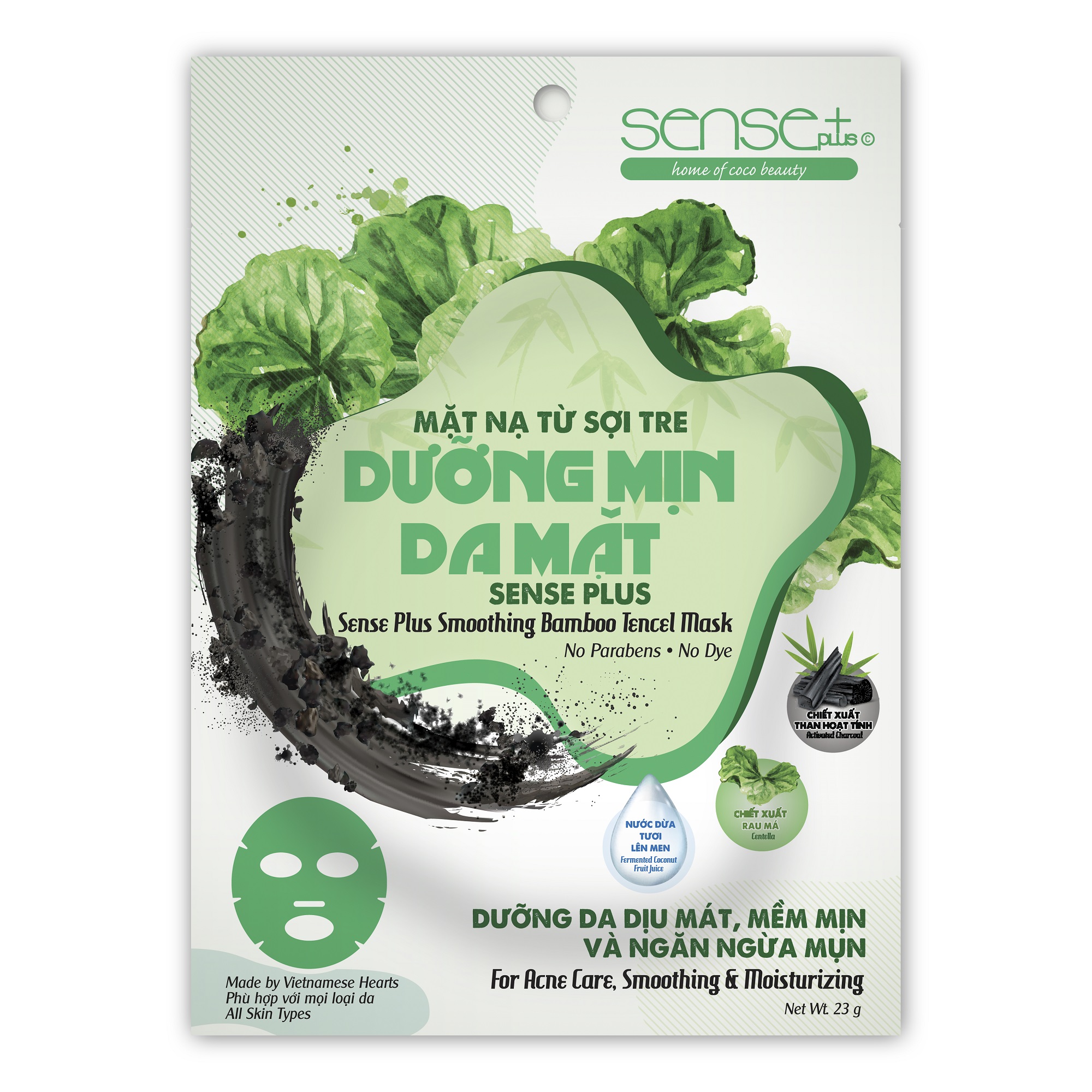 COMBO 10 MIẾNG MẶT NẠ BIOCELL DƯỠNG MỊN SENSE PLUS + TẶNG MẶT NẠ SỢI TRE DƯỠNG MỊN