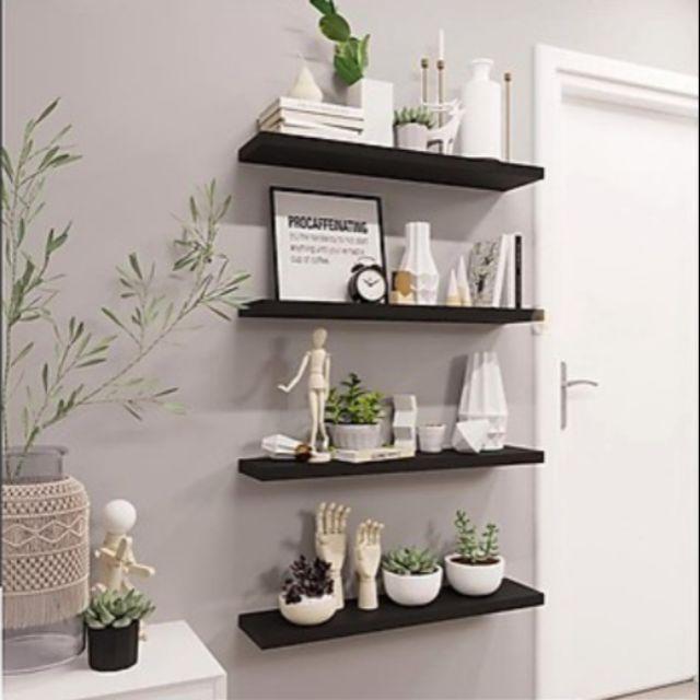 Bộ 4 kệ trang trí lõi xanh MDF dày 1.7cm sâu 15cm dài 50 cm