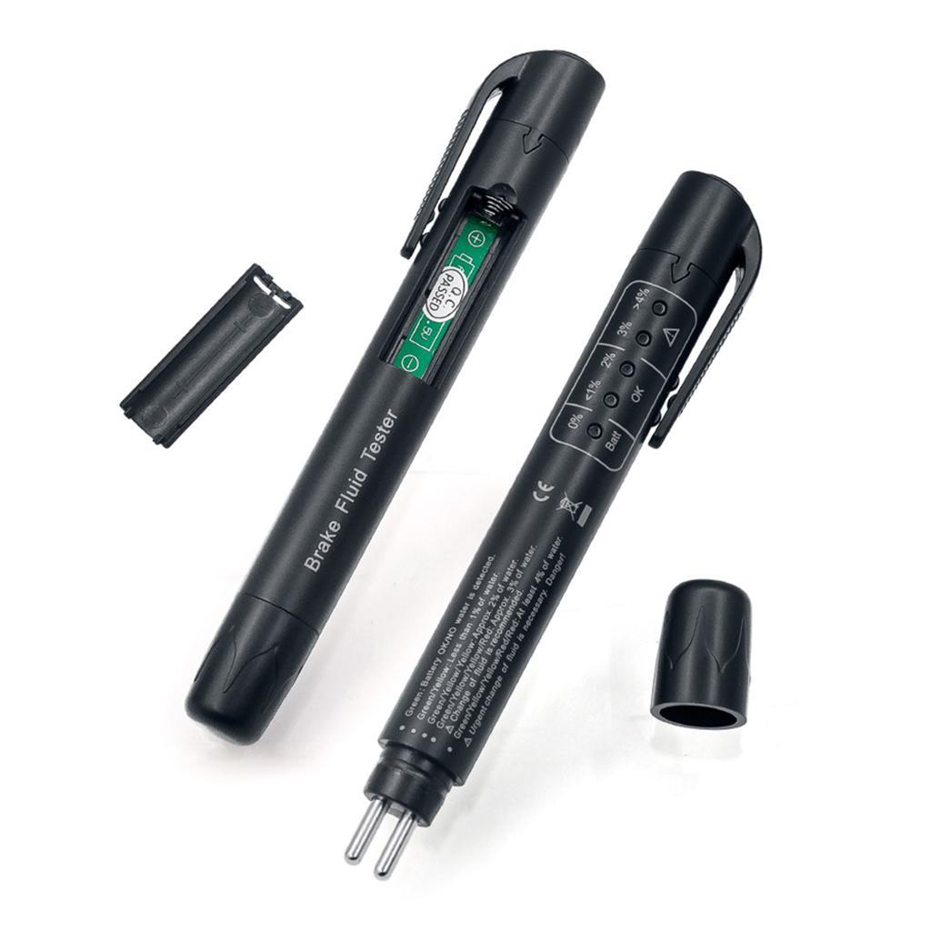 Accurate Car Brake Fluid Oil Moisture Pen 5 LED Testing Check Indicator Pen Tool