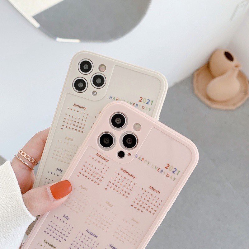 Ốp Lưng Lịch 2021 Dành Cho iPhone 6 / 6 Plus / 7 / 7 Plus / 8 / 8 Plus / X / Xs / Xs Max / 11 / 11 Pro / 11 Pro Max / 12 / 12 Pro / 12 Pro Max