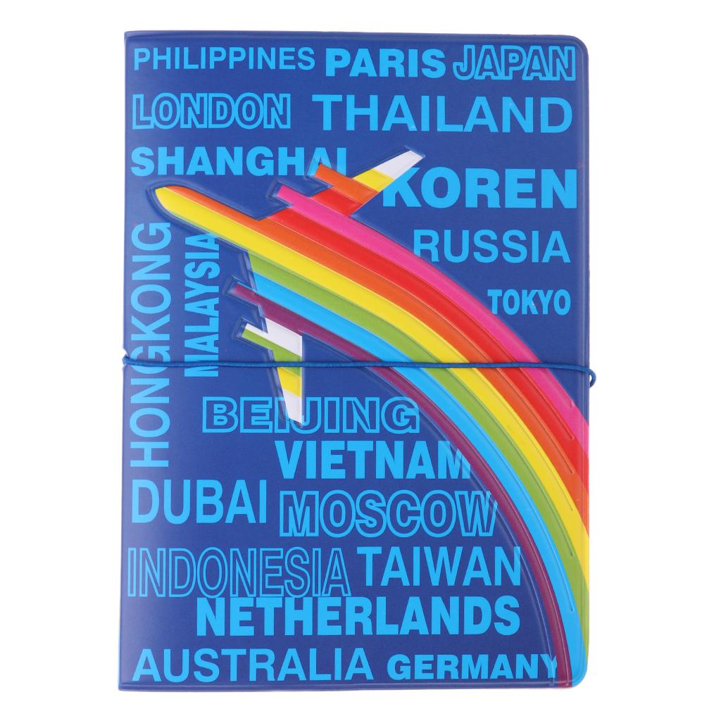 Waterproof 3D PVC Cool Cartoon Passport Holder Men Women Travel Wallet Card Case Cover