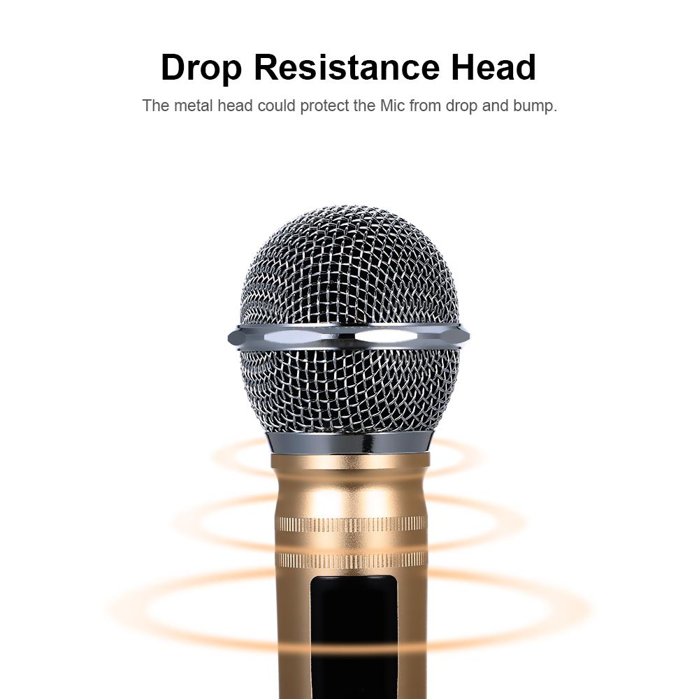 Micro không dây UHF Micro cầm tay KTV Karaoke Mic 2 chiếc cho Bài phát biểu cuộc họp