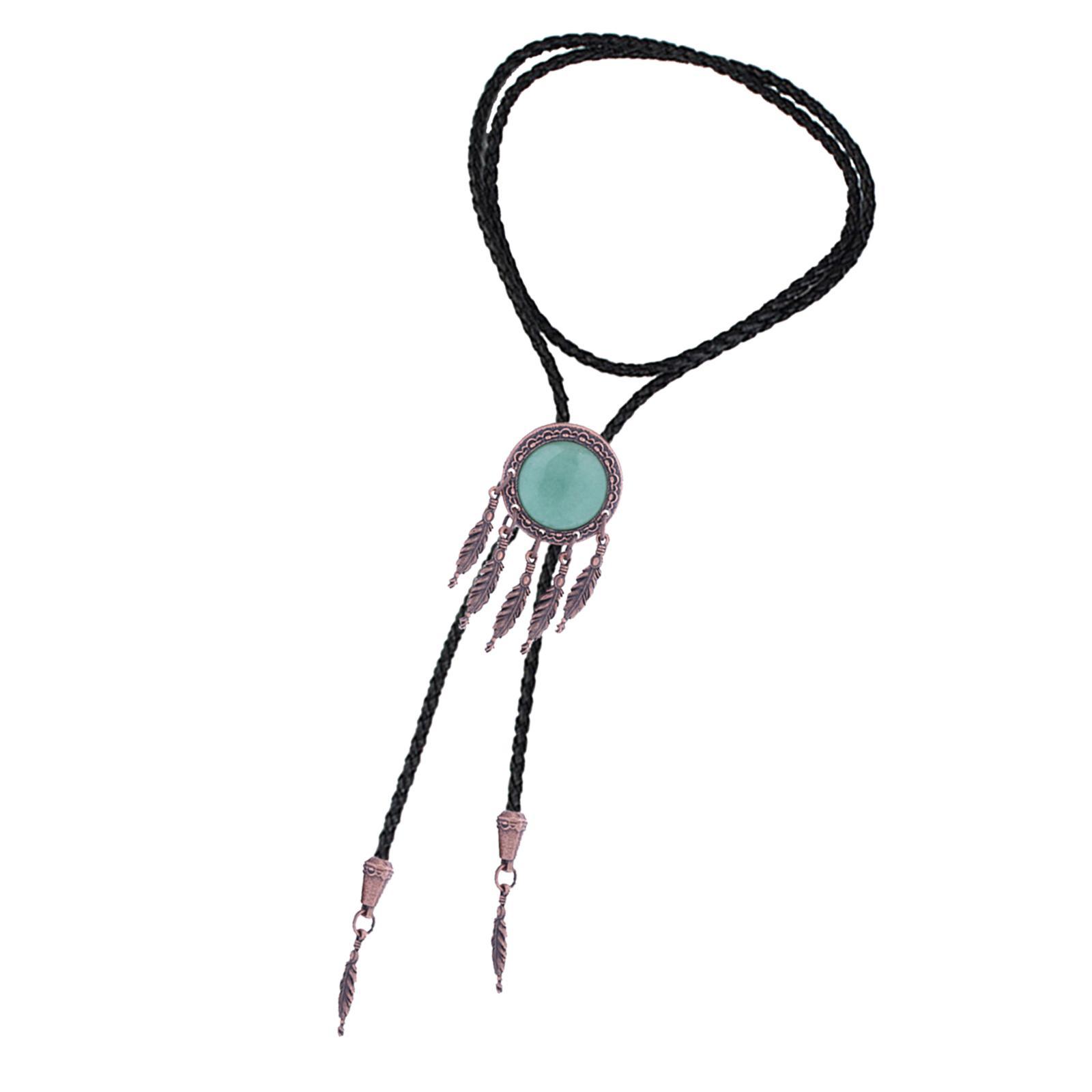 Alloy Bolo Tie Adjustable Retro Style Shirt Chain Cowboy Rodeo for Women
