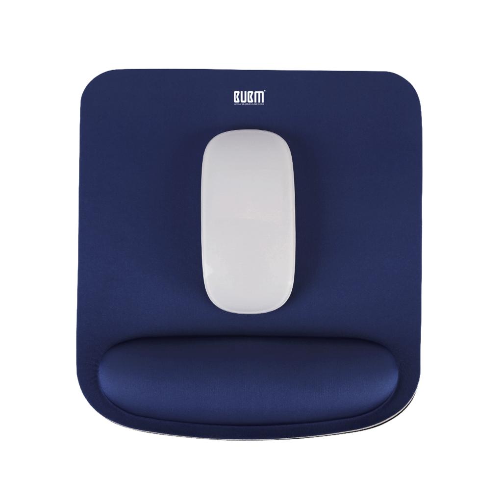 Ergonomic Mouse Pad With Wrist Gel Support For Laptop Non-slip Rubber Blue