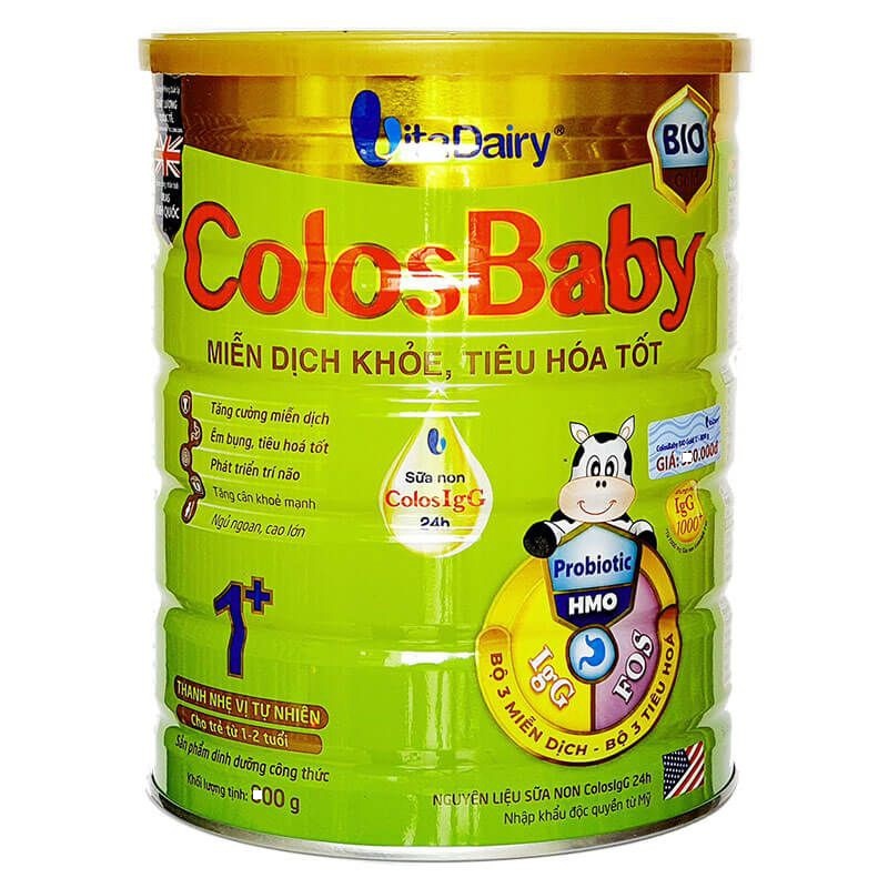 Combo 3 lon Sữa Bột Vitadairy COLOSBABY BIO GOLD 1+ lon 800g