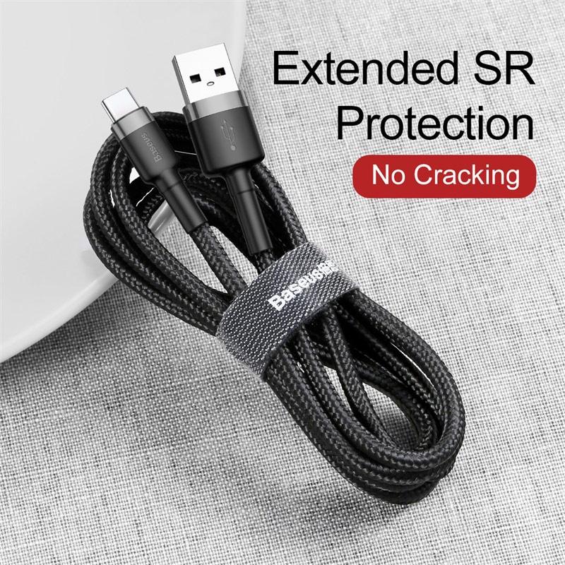 Cáp sạc nhanh, truyền dữ liệu tốc độ cao Baseus Cafule Type C cho Samsung