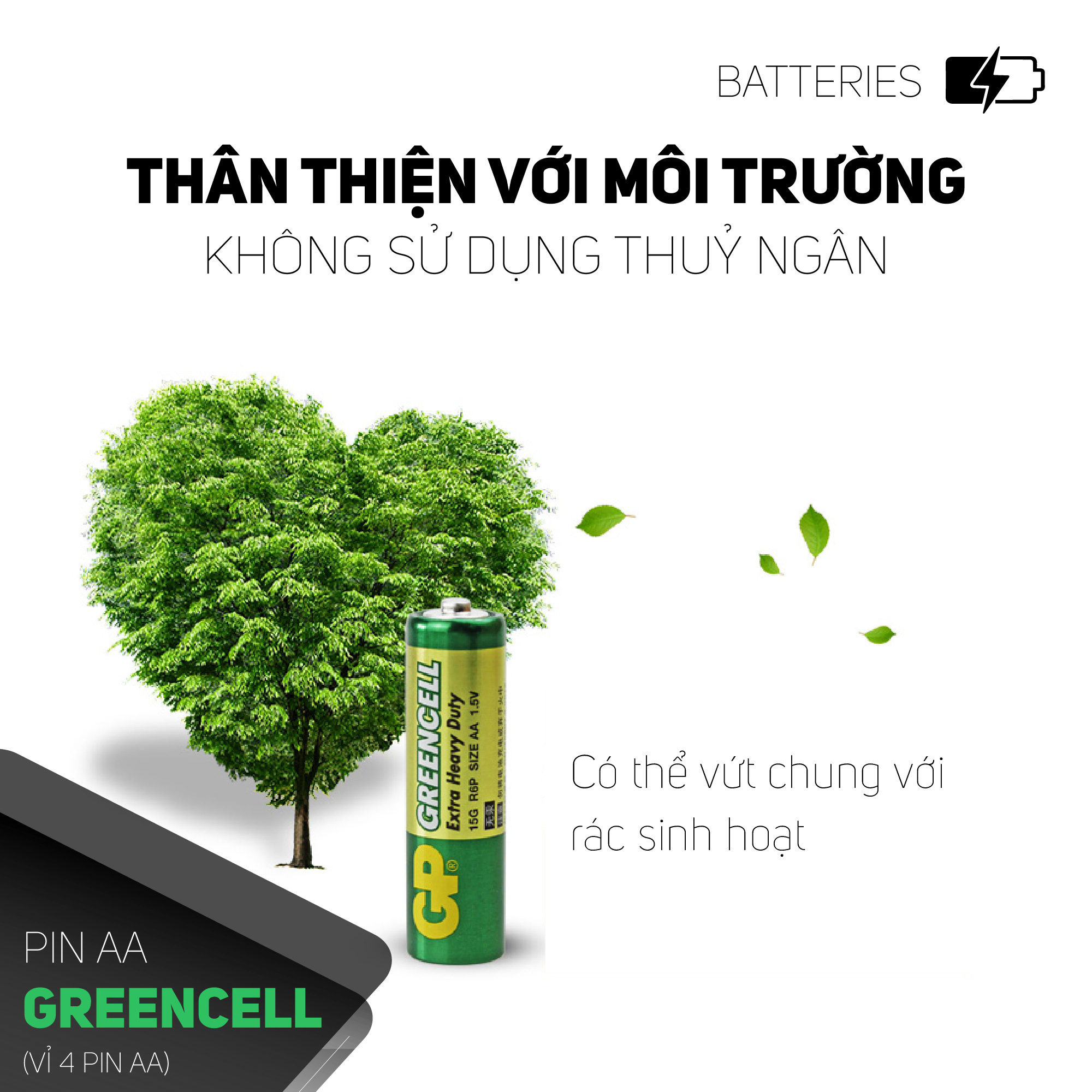 Pin tiểu GP Greencell AA 1.5V (2 viên),Pin AA GP,Pin chuột máy tính,Pin điều khiển quạt,Pin điều khiển tivi,Pin sử dụng cho các thiết bị nhỏ,Pin đồng hồ treo tường,Pin đồ chơi điện tử trẻ em