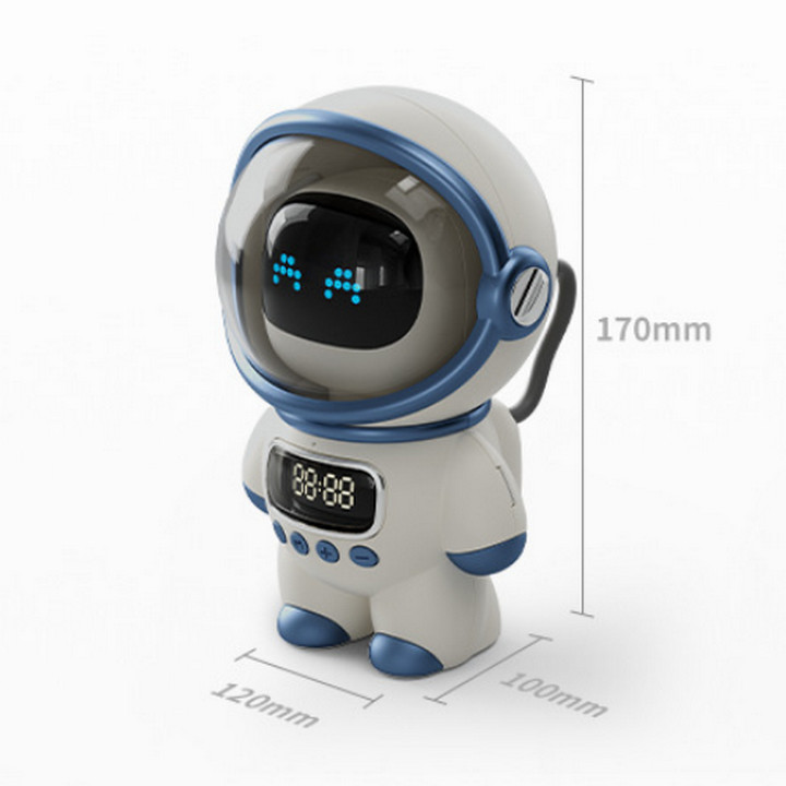 Loa Bluetooth Astronaut AI DODO Kiêm Báo Thức, Đèn Ngủ, Led Nhảy Theo Nhạc, Pin 1800mAh - Home and Garden