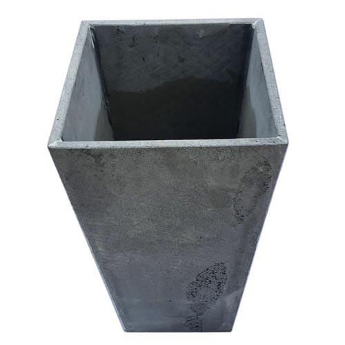 Chậu trồng cây sân vườn kích thước lớn bằng đá ong xám cao 60cm - KLC-3060
