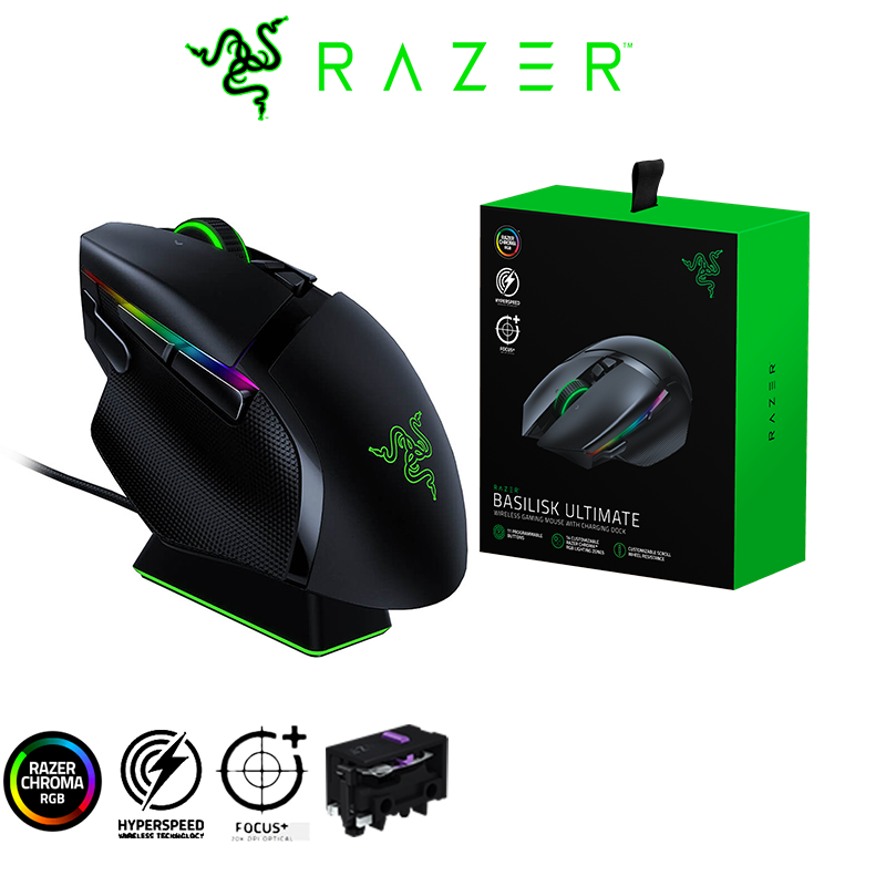 Chuột Razer Basilisk Ultimate-Wireless-Charging Dock_RZ01-03170100-R3A1- HÀNG CHÍNH HÃNG