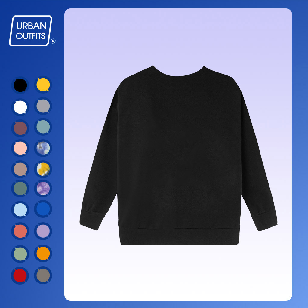 Áo Sweater Nam Nữ Tay Dài Form Rộng URBAN OUTFITS Cổ Tròn Kiểu Trơn SWO01 - Áo Thun Sweater Unisex Big Size 80kg 90kg 100kg Hàng Hiệu Chính Hãng Phong Cách Hàn Quốc Outfit Đi Chơi 100% Cotton