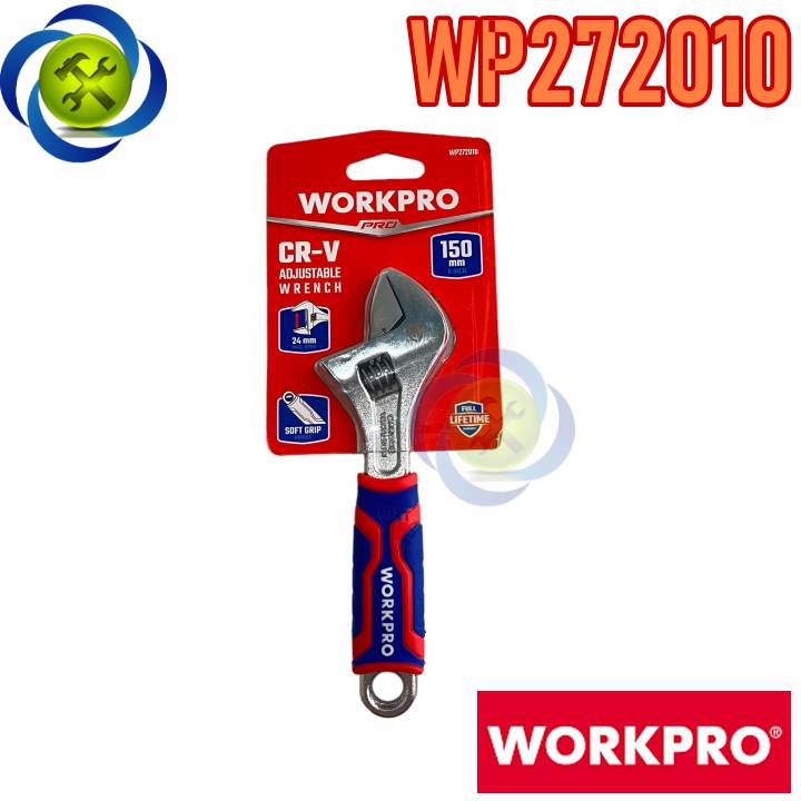 Mỏ lết cán bọc nhựa 6 inch150mm Workpro WP272010