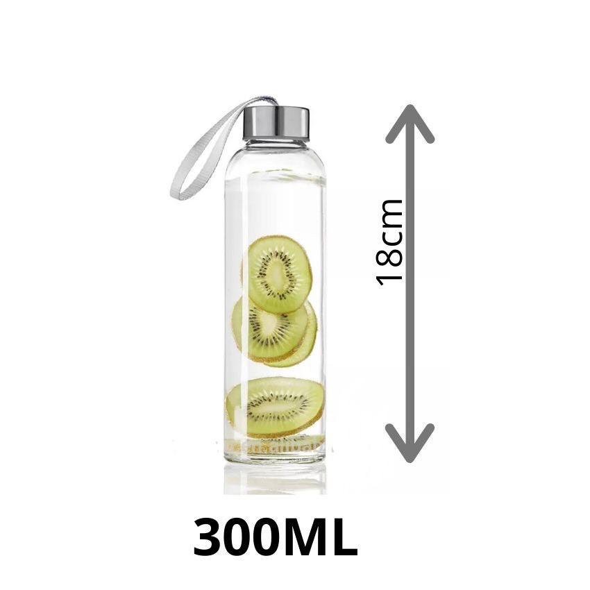 Bình Nước Thủy Tinh, Chai Detox Có Dây Xách 500ml, - Tiện Lợi-Thuỷ Tinh chịu Nhiệt An Toàn Sức Khoẻ