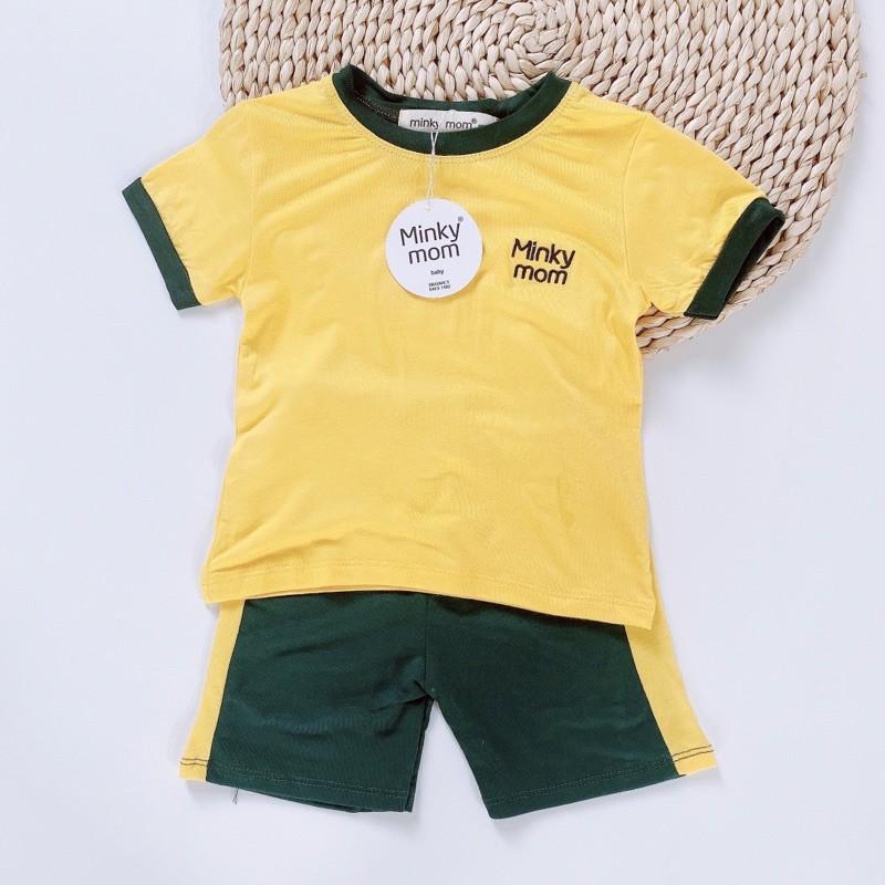 Bộ thun thêu ngực co giãn mềm mịn cho bé từ 7-25 kg
